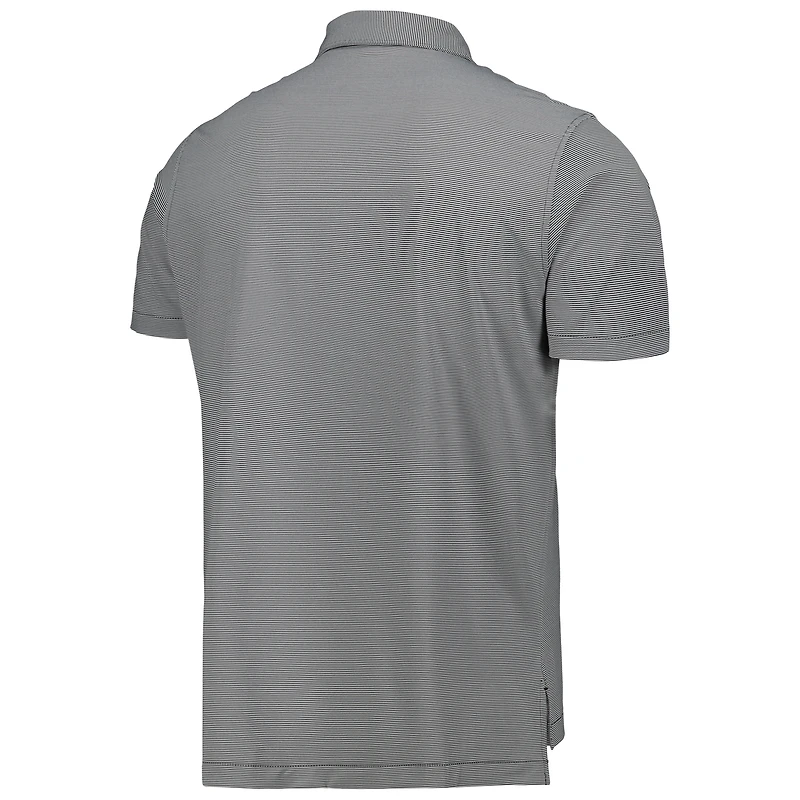 Polo en jersey rayé Performance Jubilee Ohio State Buckeyes Peter Millar pour homme, noir