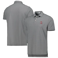 Polo en jersey rayé Performance Jubilee Ohio State Buckeyes Peter Millar pour homme, noir