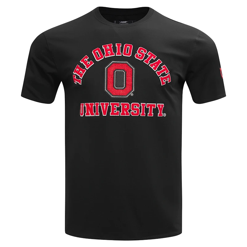 Men's Pro Standard Black Ohio State Buckeyes Classic Stacked Logo T-Shirt