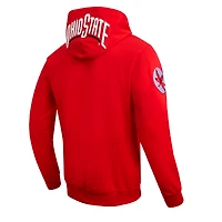 Men's Pro Standard Scarlet Ohio State Buckeyes Classic Fleece Pullover Hoodie