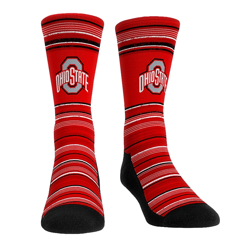 Pack combiné de chaussettes et caleçons boxeurs Rock Em Socks pour hommes Ohio State Buckeyes
