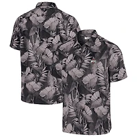 Chemise boutonnée Tommy Bahama Scarlet Ohio State Buckeyes pour homme, grande taille, Coast Nuevo Fronds IslandZone