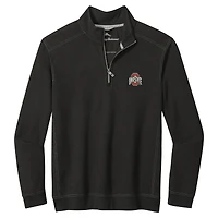 Men's Tommy Bahama Black Ohio State Buckeyes Montego Bay Half-Zip Jacket