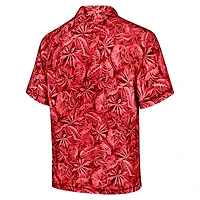 Men's Tommy Bahama Scarlet Ohio State Buckeyes Tropical Score IslandZone Polo
