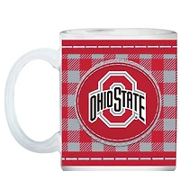 Ohio State Buckeyes 15oz. Buffalo Plaid Father's Day Mug