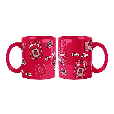 Lot de 2 tasses colorées Ohio State Buckeyes de 44 cl