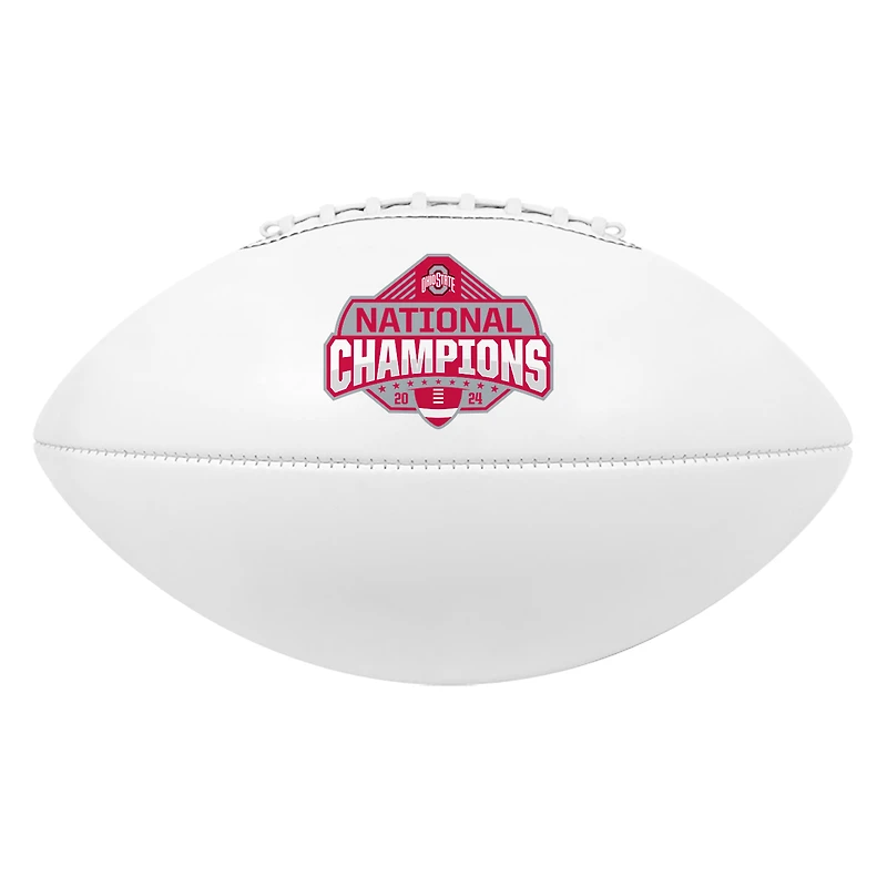 Ohio State Buckeyes 2024 College Football Playoff National Champions Baden White Panel Football