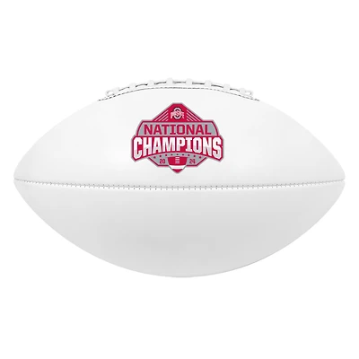 Ohio State Buckeyes 2024 College Football Playoff National Champions Baden White Panel Football