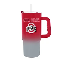 Verre à vin en acier inoxydable ombré Ohio State Buckeyes de 24 oz