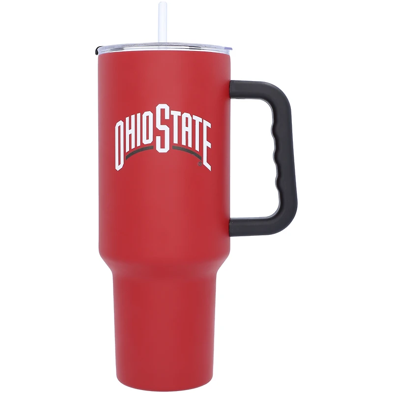 Buckeyes de l'État de l'Ohio 40 oz. Gobelet de voyage avec poignée
