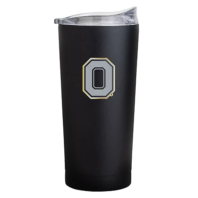 Feuille noire des Buckeyes de l'État de l'Ohio 20oz. Gobelet à revêtement en poudre