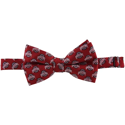 Nœud papillon à logo répété des Ohio State Buckeyes - Écarlate