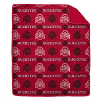 Pegasus Ohio State Buckeyes Tonal Wordmark 60" x 70" Faux Fur Blanket