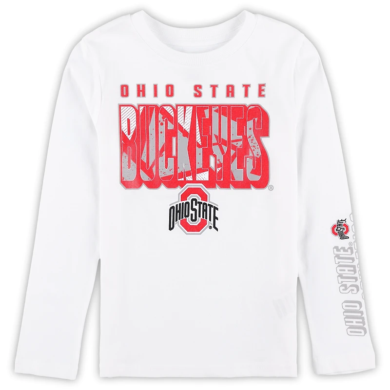 Ensemble de t-shirts pour enfants d'âge préscolaire Ohio State Buckeyes the Mix