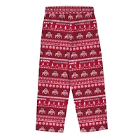 Preschool Outerstuff  Scarlet Ohio State Buckeyes Ugly Sweater Pajama Set