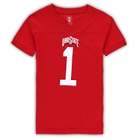 Preschool Wes & Willy Scarlet Ohio State Buckeyes Football Pajama Set