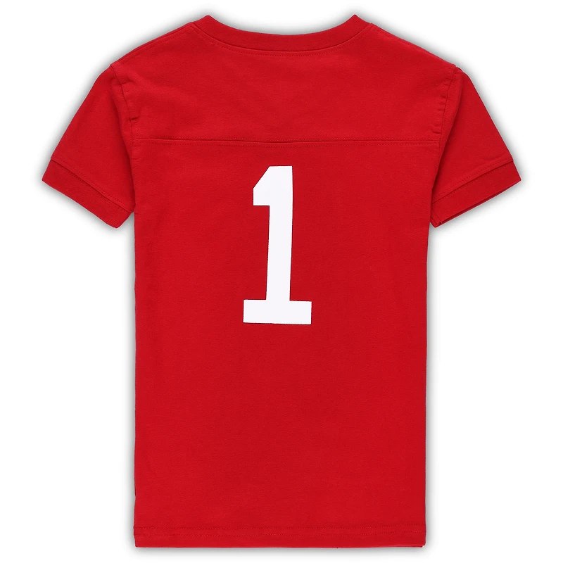 Preschool Wes & Willy Scarlet Ohio State Buckeyes Football Pajama Set