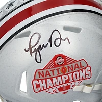 Ryan Day Ohio State Buckeyes Autographed 2024 College Football Playoff National Champions Logo Riddell Speed Mini Helmet 