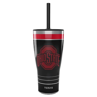 Tervis Buckeyes de l'État de l'Ohio 30oz. Gobelet de jeu de nuit avec paille