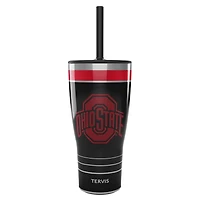 Tervis Buckeyes de l'État de l'Ohio 30oz. Gobelet de jeu de nuit avec paille