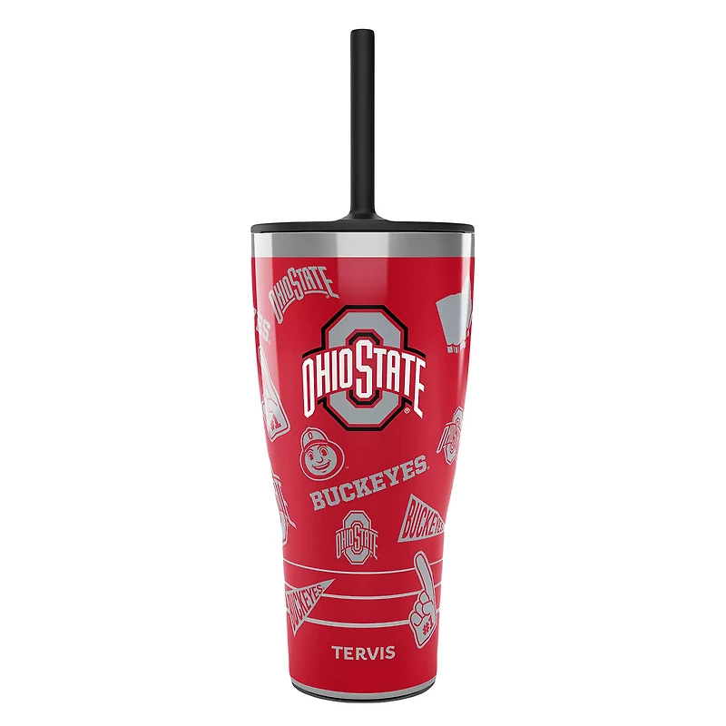 Tervis Ohio State Buckeyes 30oz. Swag Tumbler With Straw Lid