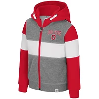 Toddler Colosseum  Heather Gray Ohio State Buckeyes Bert Full-Zip Hoodie