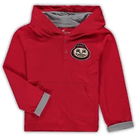 Toddler Colosseum Scarlet/Heathered Gray Ohio State Buckeyes Poppies Hoodie and Sweatpants Set