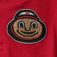 Ensemble sweat à capuche et pantalon de survêtement Colosseum pour tout-petit, motif coquelicots Ohio State Buckeyes, écarlate/gris chiné