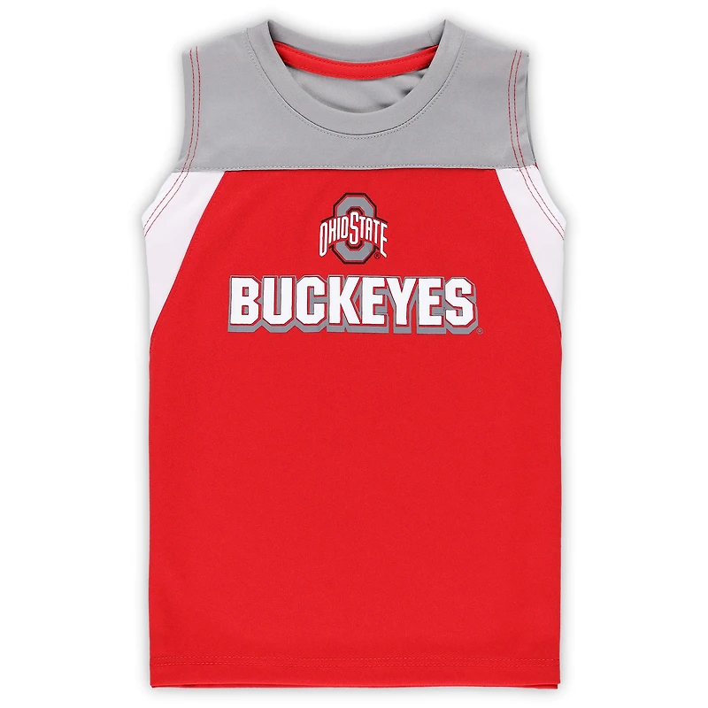 Ensemble débardeur et short Ozone Colosseum Scarlet Ohio State Buckeyes pour tout-petit