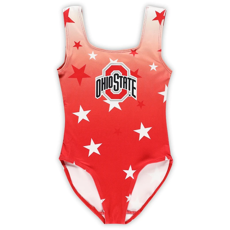 Justaucorps de danse ZooZatz Scarlet Ohio State Buckeyes pour tout-petits