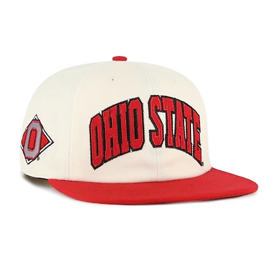 Casquette unisexe ajustable « 47 Natural Ohio State Buckeyes Crossover Off Hand »