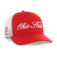 Unisex '47 Scarlet Ohio State Buckeyes Contemporary Basics Foundation Trucker Hitch Adjustable Hat