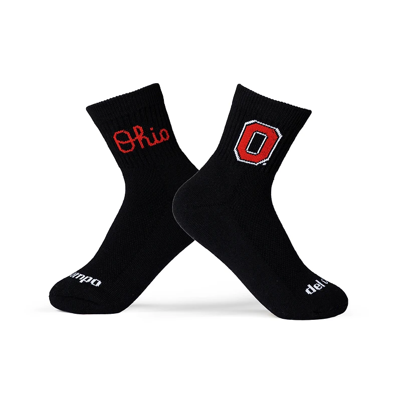 Chaussettes unisexes Del Campo blanches Ohio State Buckeyes mi-longues