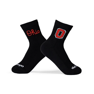 Chaussettes unisexes Del Campo blanches Ohio State Buckeyes mi-longues