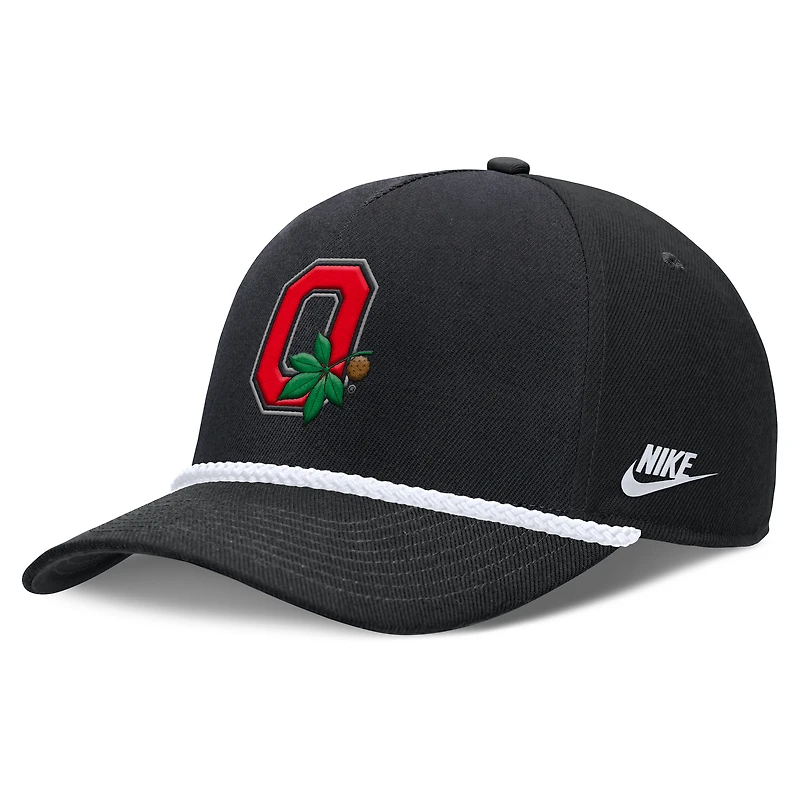 Unisex Nike Scarlet Ohio State Buckeyes 2026 Basketball Refresh 5-Panel Rope Rise Hat