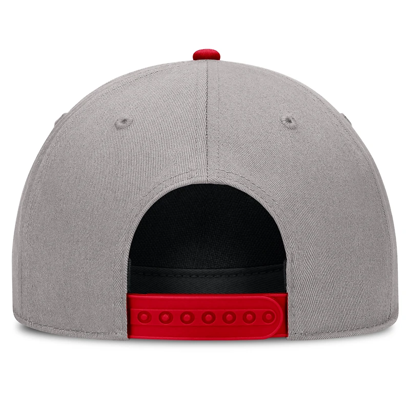 Unisex Nike Gray Ohio State Buckeyes Primetime Rise Rope Adjustable Hat