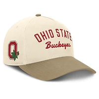 Unisex Nike  Natural/Beige Ohio State Buckeyes Legacy Rise Adjustable Hat