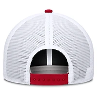 Casquette trucker unisexe Nike rouge écarlate/blanche Ohio State Buckeyes Primetime Arched, ajustable