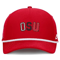 Casquette unisexe Nike Scarlet Ohio State Buckeyes 2026 Basketball Refresh 5 panneaux à taille corde