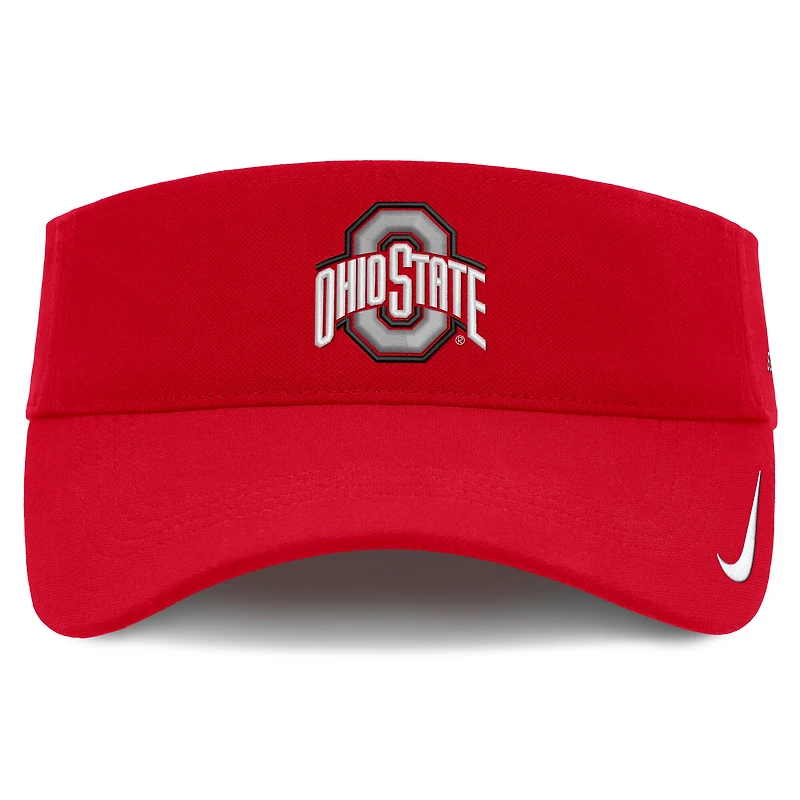 Unisex Nike Scarlet Ohio State Buckeyes 2026 On-Field Ace Adjustable Visor