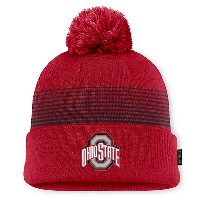 Unisex Nike Scarlet Ohio State Buckeyes 2026 On-Field Cuffed Knit Hat with Pom