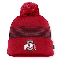 Unisex Nike Scarlet Ohio State Buckeyes 2026 On-Field Cuffed Knit Hat with Pom