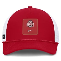Casquette unisexe Nike Scarlet Ohio State Buckeyes 2026 On-Field Gameday Rope Trucker ajustable