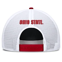 Casquette unisexe Nike Scarlet Ohio State Buckeyes 2026 On-Field Gameday Rope Trucker ajustable
