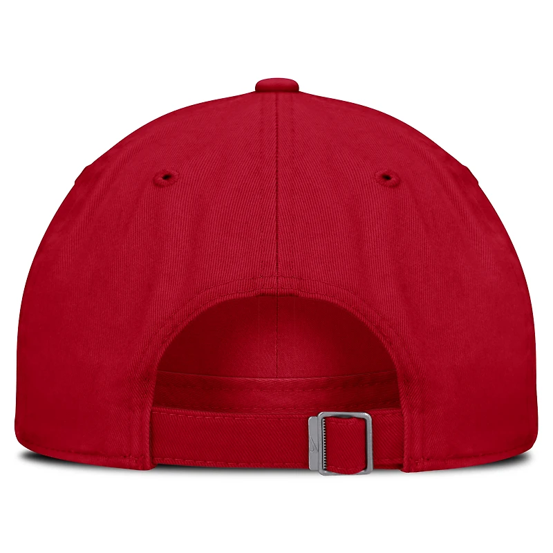 Casquette unisexe Nike Scarlet Ohio State Buckeyes Campus Prep Football Club ajustable