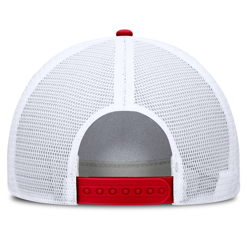 Casquette unisexe Nike blanche Ohio State Buckeyes Country Club Golfin' Rise Trucker ajustable