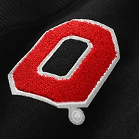 Gilet unisexe Uscape Apparel noir à patchs en chenille Ohio State Buckeyes