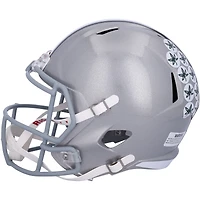 Urban Meyer Ohio State Buckeyes Autographed Riddell Speed Replica Helmet with “14 NTL CHAMPS” inscription - BAS
