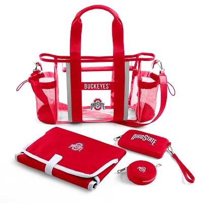 WEAR by Erin Andrews Ohio State Buckeyes Clear Stadium Baby Bag