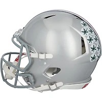 Will Howard & Emeka Egbuka Ohio State Buckeyes Autographed 2024 College Football Playoff National Champions Logo Riddell Speed Authentic Helmet with Multiple Inscriptions
